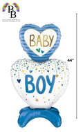44-inch Baby Boy Heart Balloon