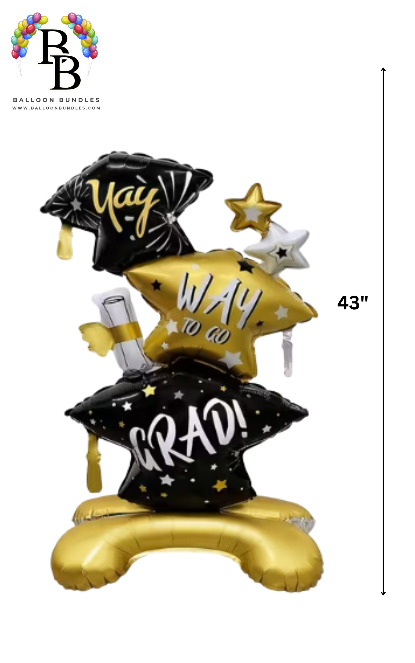 43-inch Way to GRAD Graduation Balloon
