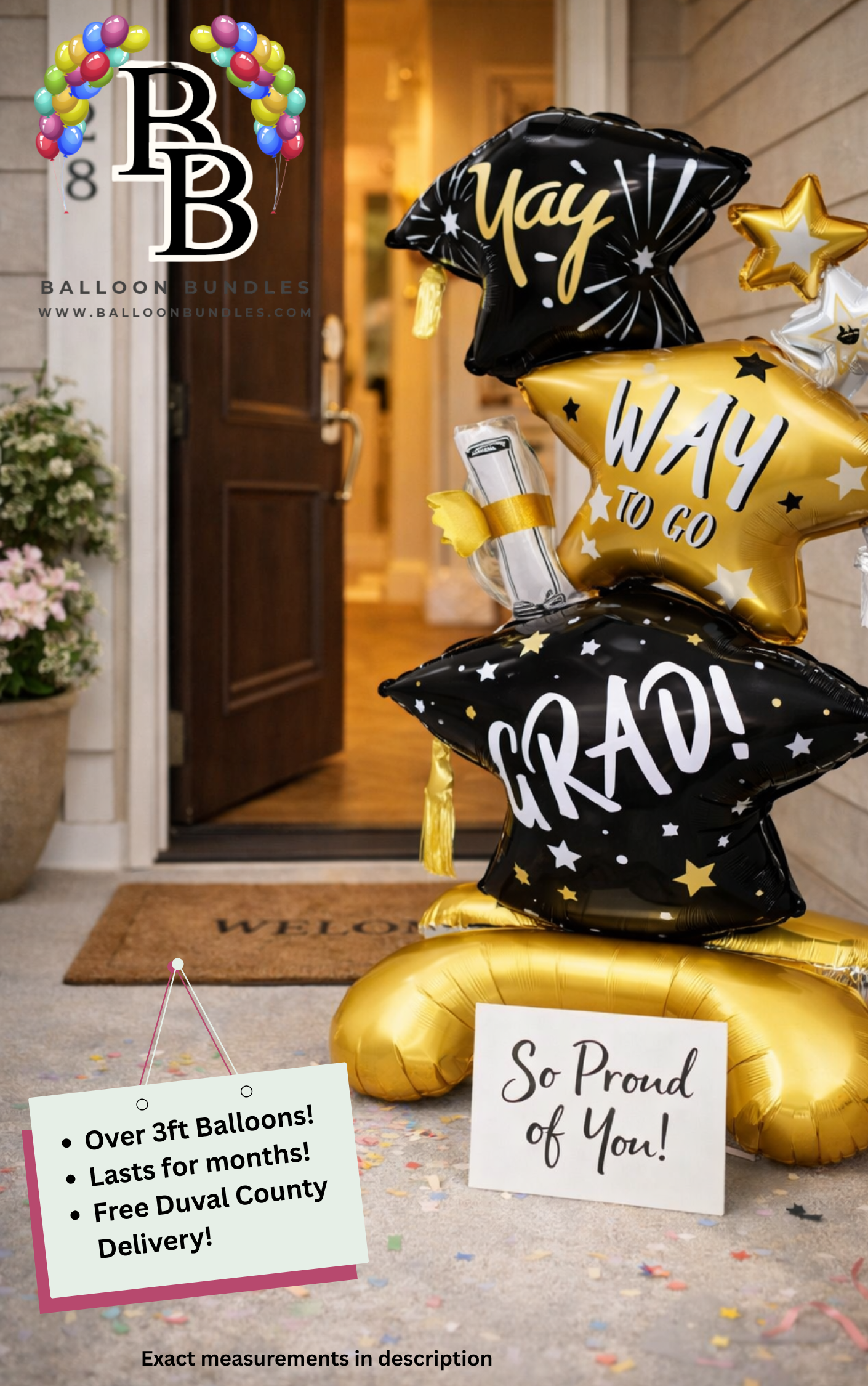 43-inch Way to GRAD Graduation Balloon