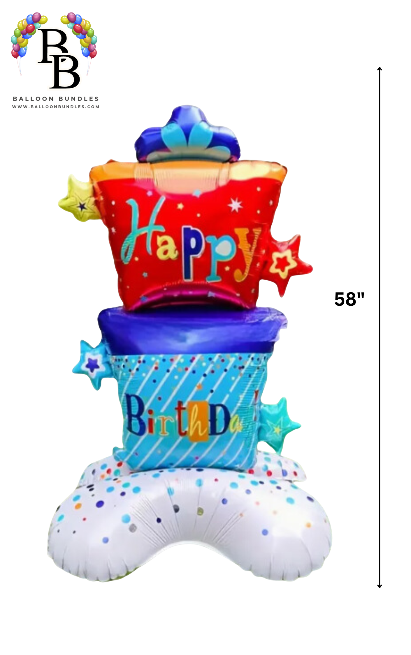 58-inch Happy Birthday Balloon