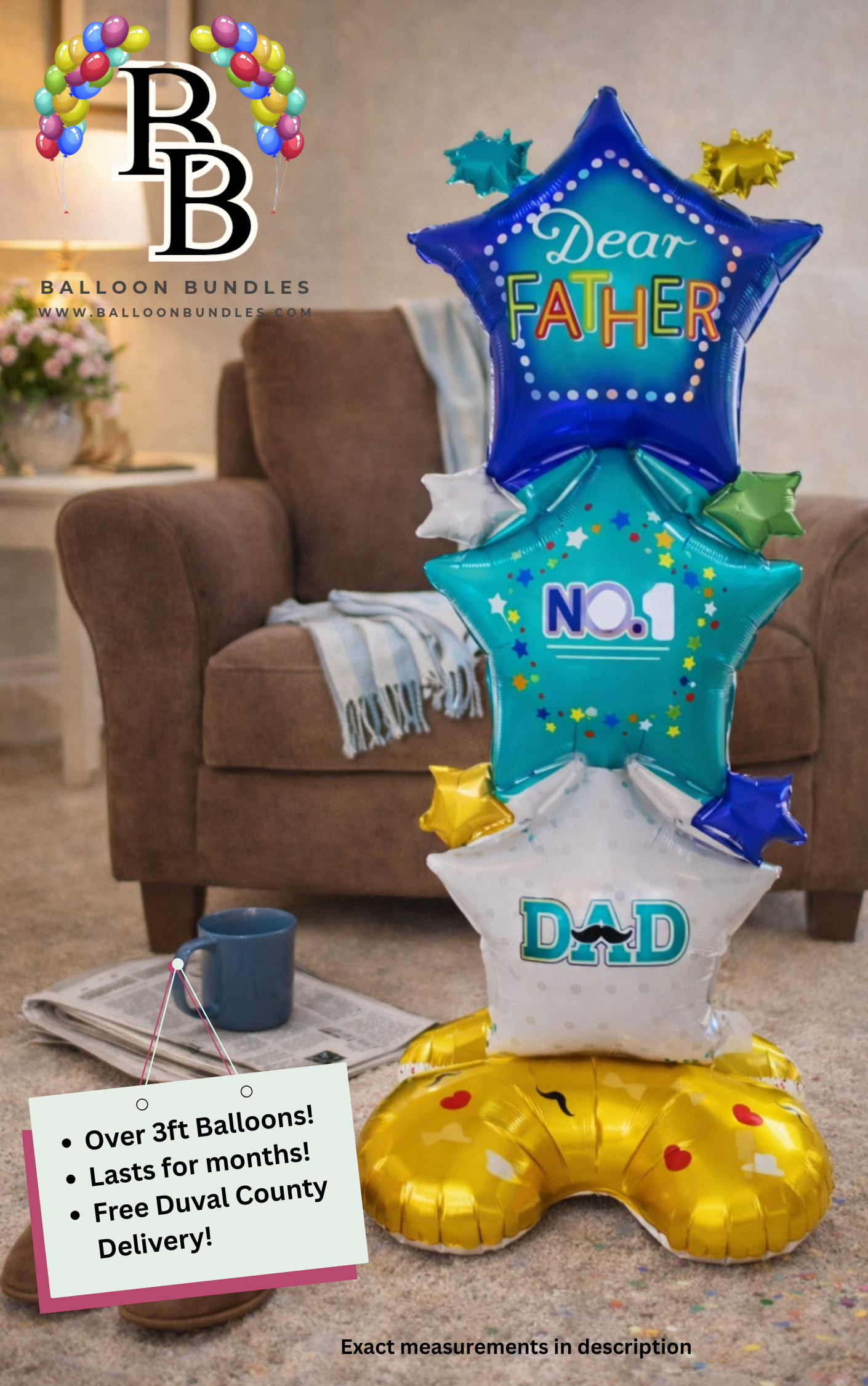 44-inch Dear Father DAD Balloon