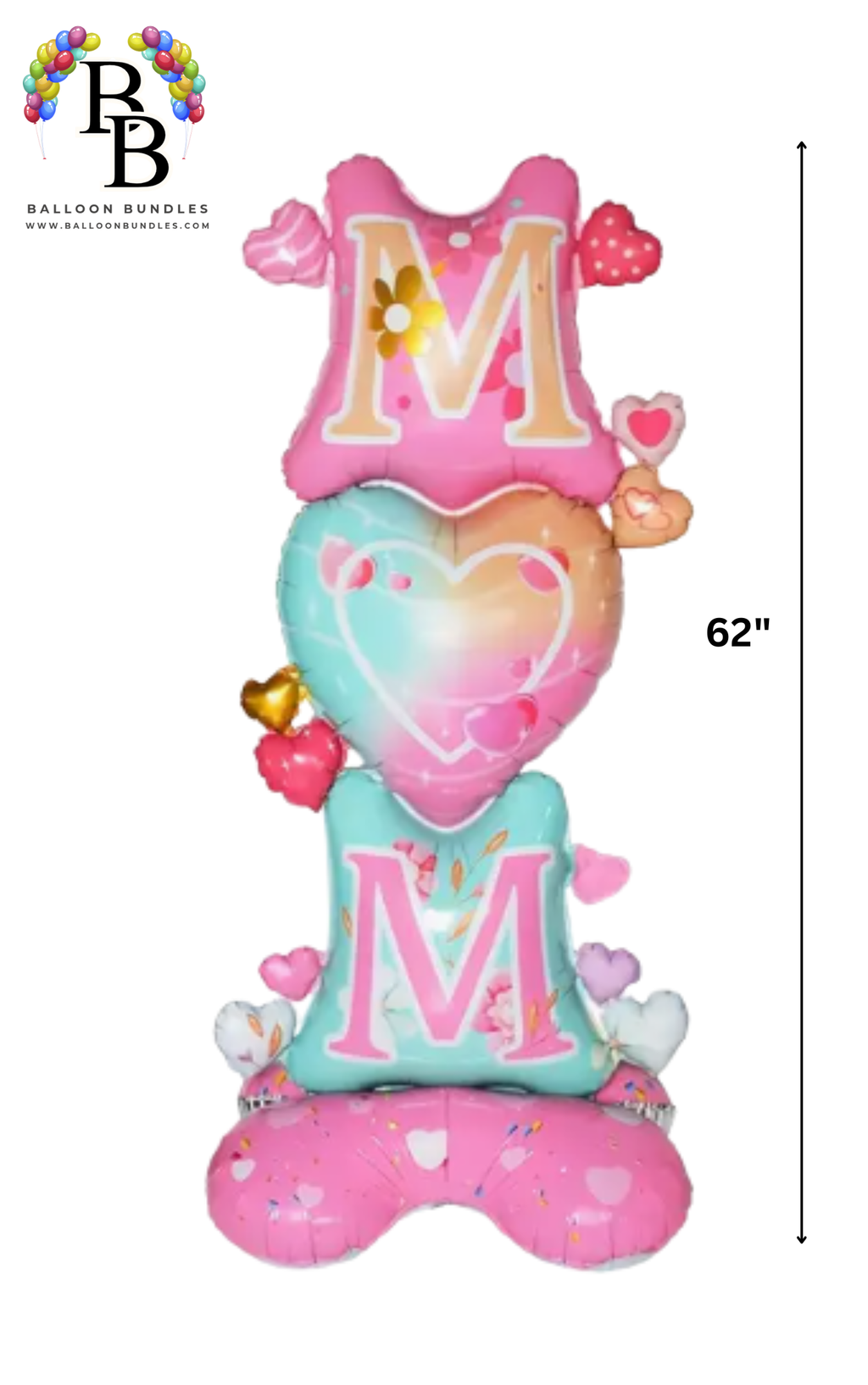 44-inch MOM Heart Balloon