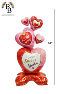 43-inch Sweet Love Heart Stack Balloon