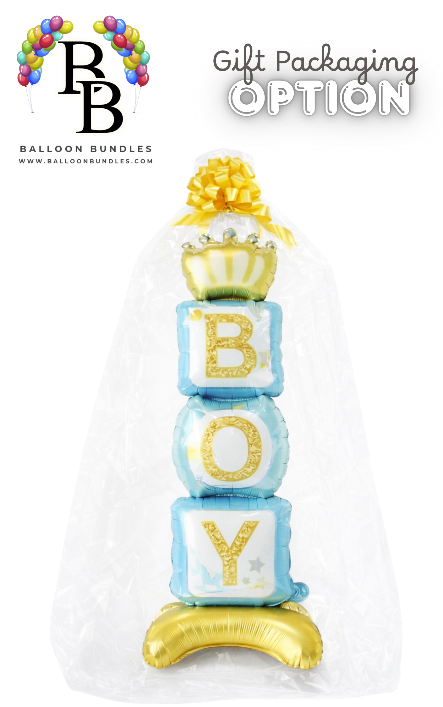 46-inch BOY Blocks Baby Balloon