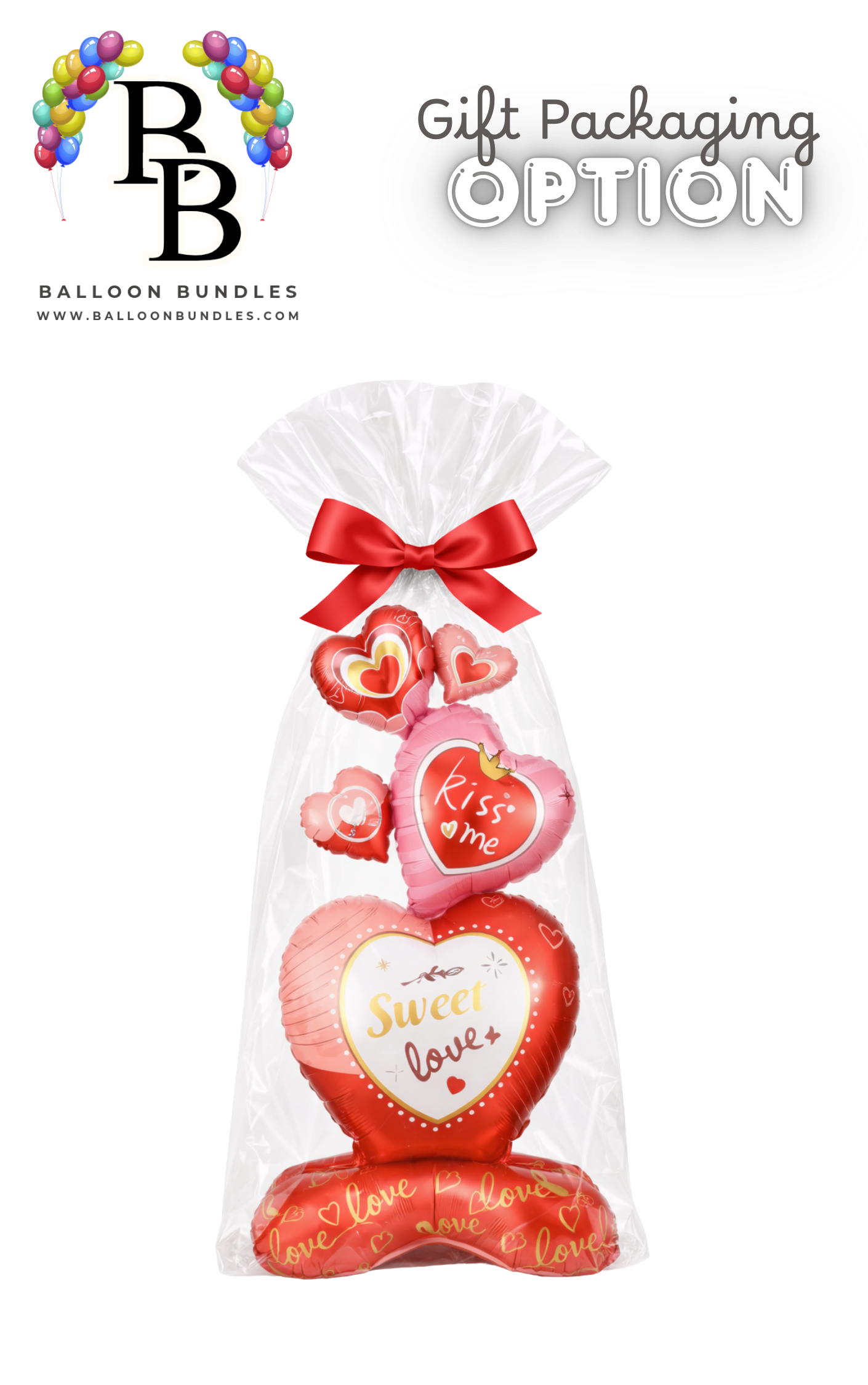 43-inch Sweet Love Heart Stack Balloon