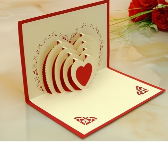 61-inch Happy Valentine's Day Heart Stack Balloon