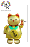 62-inch Golden Lucky Cat Balloon