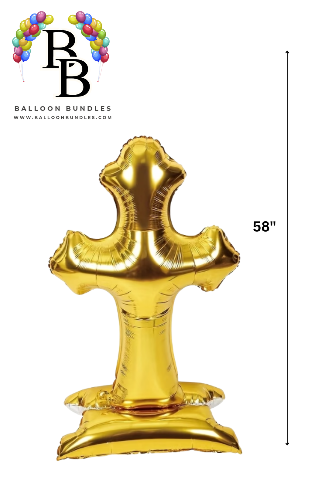 58-inch Golden Cross Balloon